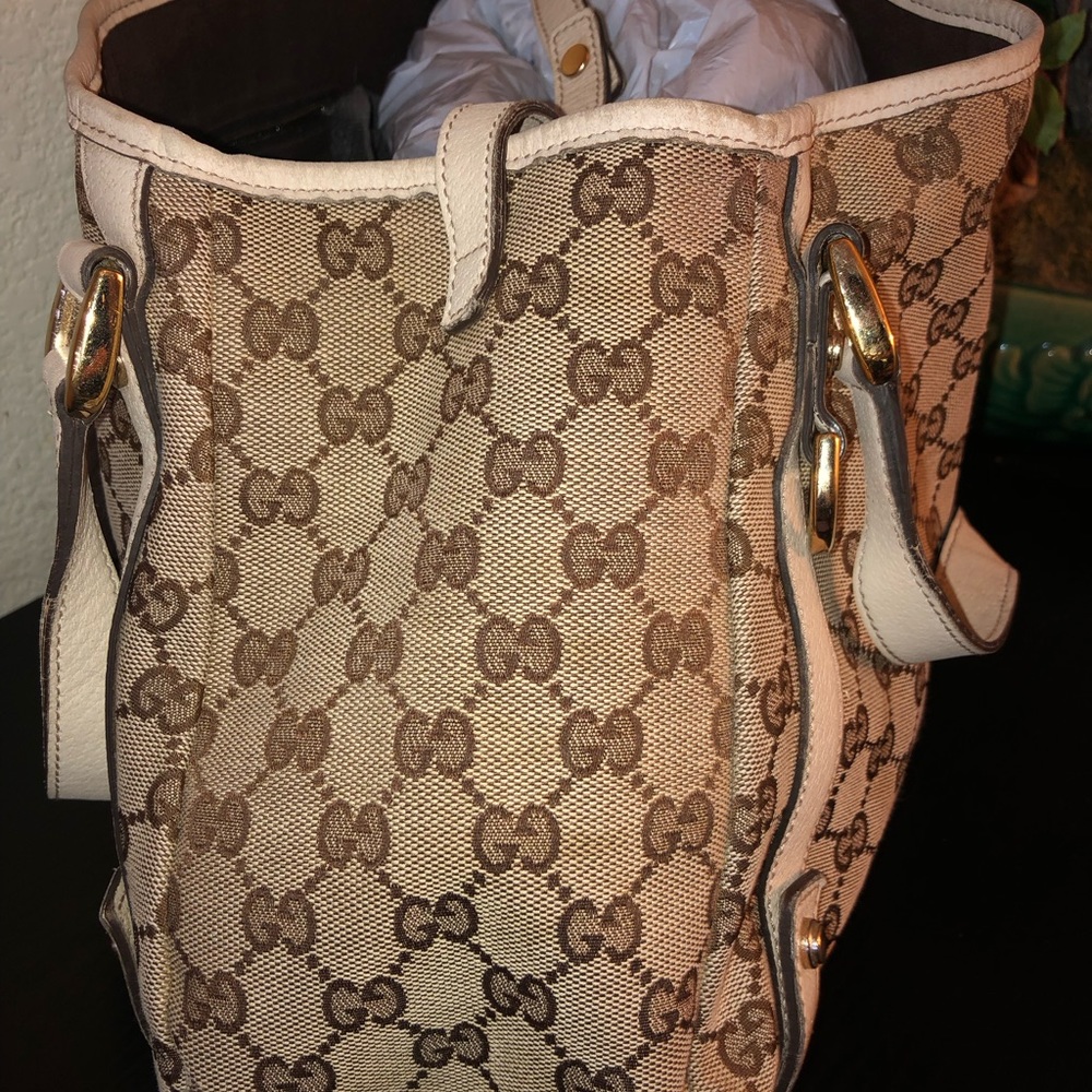 Authentic vintage Gucci canvas “ABBEY” tote bag - Picture 5 of 14